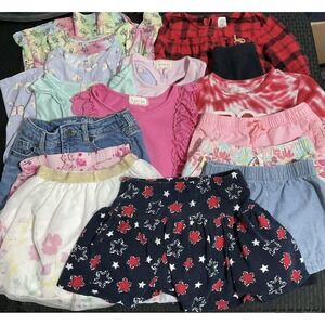 Mixed Brands Outfit Lot Girls 6/6X Summer Shorts Dresses 15pc Unicorn Butterfly
